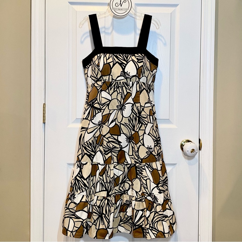 R&K ORIGINALS Women’s Boho Summer Dress Sleeveless Brown/Beige Size 8